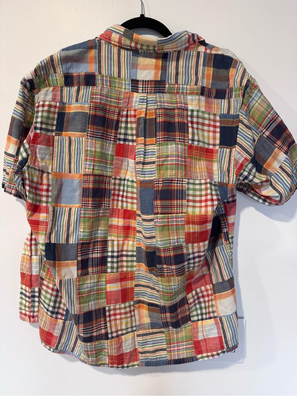 Brooks Brothers Multicolor Patchwork Short Sleeve Shirt Medium - Picture 2 of 3